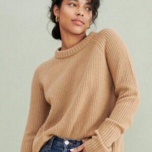 Jenni Kayne Cashmere Fisherman Camel size M